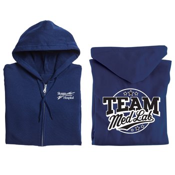 Team Med Lab Gildan &reg; Full-Zip Hooded Sweatshirt from Positive Promotions