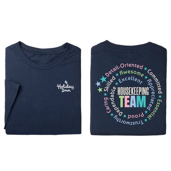 Housekeeping Swirl - 2-Sided Shirt from Positive Promotions