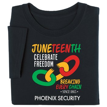 Juneteenth Breaking Every Chain Since 1865-Adult T-Shirt from Positive Promotions