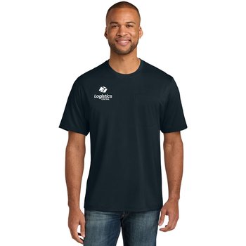 CornerStone® Men's Tall Workwear Pro Short-Sleeved Pocket Tee - Silkscreened Personalization Available from Positive Promotions