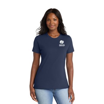 Port & Co  Women's Core Blend Tee - Silkscreened Personalization Available from Positive Promotions