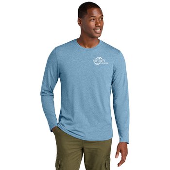 District® Unisex Perfect Weight® CVC Long-Sleeved Tee - Silkscreened Personalization Available from Positive Promotions