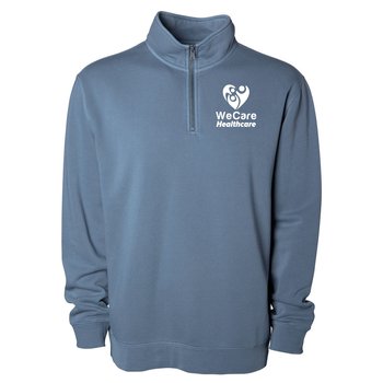 Independent Trading® Unisex Midweight Pigment-Dyed Quarter-Zip Pullover - Silkscreeened Personalization Available from Positive Promotions