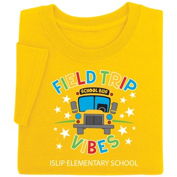 Field Trip Vibes Gildan® Youth Heavy Cotton T-Shirt: Premium Colors - Silkscreened Personalization Available from Positive Promotions