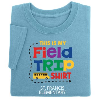 This Is My Field Trip Shirt Gildan® Youth Heavy Cotton T-Shirt: Premium Colors - Silkscreened Personalization Available from Positive Promotions