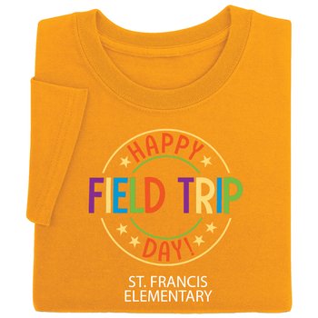 Happy Field Trip Day! Gildan® Adult/Unisex Heavy Cotton T-Shirt: Premium Colors - Silkscreened Personalization Available from Positive Promotions