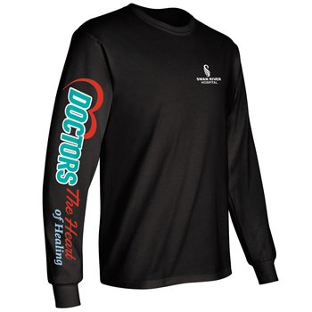 Doctors: The Heart of Healing Unisex 2-Location Long-Sleeved T-Shirt - Silkscreened Personalization Available from Positive Promotions
