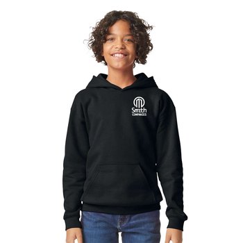 Gildan ® Youth Softstyle ® Midweight Hooded Sweatshirt - Silkscreened Personalization from Positive Promotions
