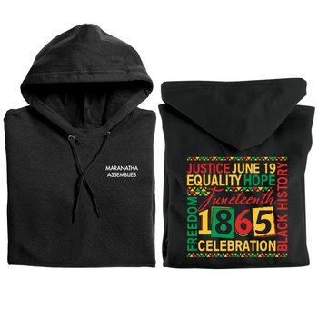Juneteenth 1985 Word Cloud Gildan&reg; Heavy Blend&trade; Hooded Sweatshirt from Positive Promotions