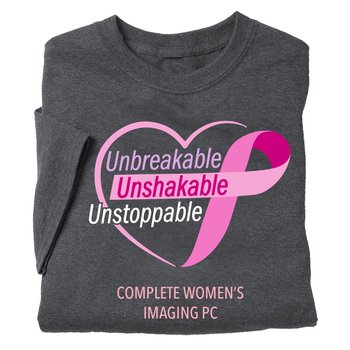Unbreakable, Unshakable, Unstoppable Unisex T-Shirt - Silkscreened Personalization Available from Positive Promotions