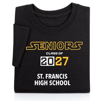 Seniors Class of 2027 Gildan® Adult/Unisex Heavy Cotton T-Shirt: Premium Colors - Silkscreened Personalization Available from Positive Promotions