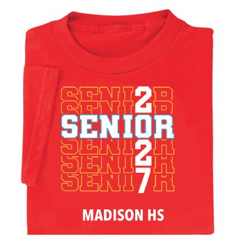 Senior 2027 Gildan® Adult/Unisex Heavy Cotton T-Shirt: Premium Colors - Silkscreened Personalization Available from Positive Promotions