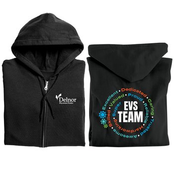 EVS Team Swirl Gildan &reg; Heavy Blend &reg; Full-Zip Hooded Sweatshirt from Positive Promotions