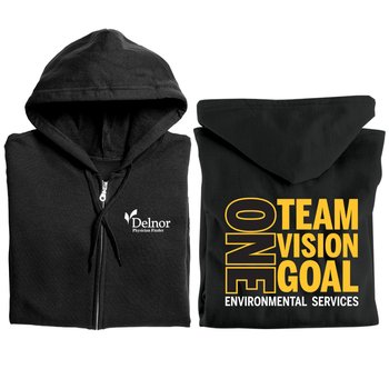 One Team One Vision One Goal Gildan &reg; Heavy Blend &reg; Full-Zip Hooded Sweatshirt from Positive Promotions