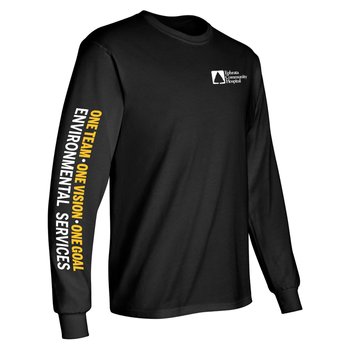 One Team, One Vision, One Goal EVS - Long Sleeve T-Shirt from Positive Promotions