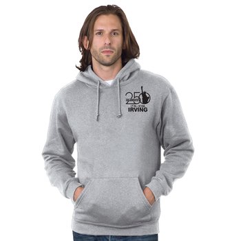 Bayside USA-Made Unisex Pullover Hooded Sweatshirt - Silkscreened Personalization Available from Positive Promotions