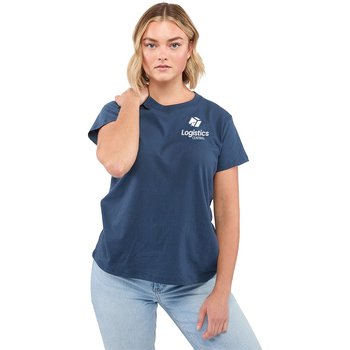 American Giant Women's Heavyweight Cotton Short-Sleeved T-Shirt - Silkscreened Personalization Available from Positive Promotions