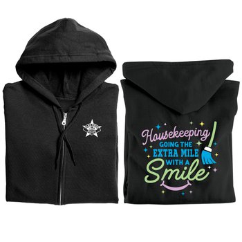 Housekeeping Going The Extra Mile With A Smile Gildan &reg; Heavy Blend &reg; Full-Zip Hooded Sweatshirt from Positive Promotions