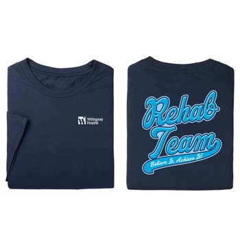 Rehab Team Believe It Achieve It 2 Sided Short Sleeve T-Shirt from Positive Promotions