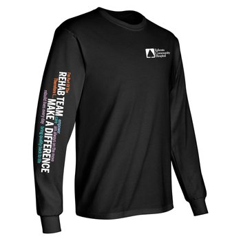 I'm Part Of The Rehab Team Long Sleeve 2-Location T-Shirt from Positive Promotions