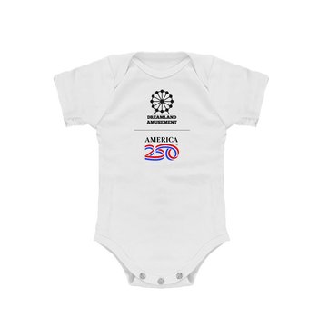 America250  USA Made Infant Onesie - Silkscreened Personalization Available from Positive Promotions