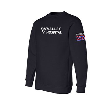 America250  USA Made Crewneck Fleece Sweatshirt- Silkscreened Personalization Available from Positive Promotions