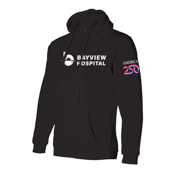 America250  USA Made Pullover Hoodie- Silkscreened Personalization Available from Positive Promotions