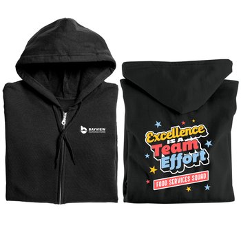 Excellence Is A Team Effort Food Services Squad Gildan &reg; Heavy Blend &reg; Full-Zip Hooded Sweatshirt from Positive Promotions