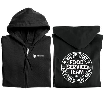 We're that Food Service Team They Told You About Gildan &reg; Heavy Blend &reg; Full-Zip Hooded Sweatshirt from Positive Promotions