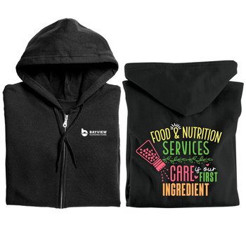 Food & Nutrition Services Care Is Our First Ingredient Gildan &reg; Heavy Blend &reg; Full-Zip Hooded Sweatshirt from Positive Promotions