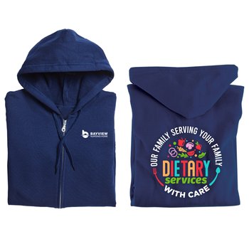 Dietary Services Our Family Serving Your Family With Care Gildan ® Heavy Blend ® Full-Zip Hooded Sweatshirt from Positive Promotions