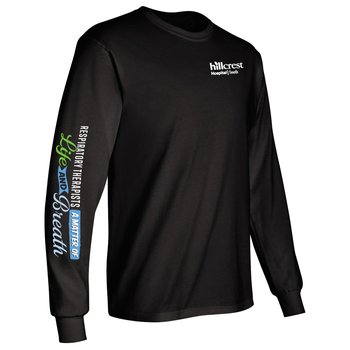 Respiratory Therapists: A Matter Of Life and Breath-Long Sleeve T-Shirt from Positive Promotions