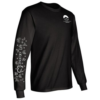 Respiratory Life-Long Sleeve T-Shirt from Positive Promotions