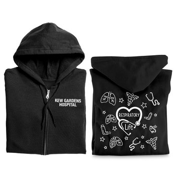 Respiratory Life Gildan® Unisex Heavy Blend Full-Zip Hooded Sweatshirt - Silkscreened Personalization Available from Positive Promotions