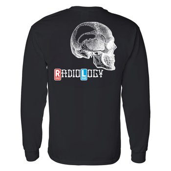 Radiology Skull Logo-Long Sleeve T-shirt from Positive Promotions
