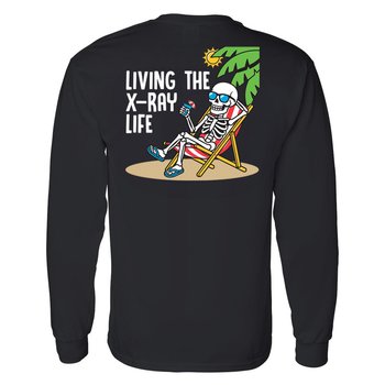 Living That X-ray Life-Long Sleeve T-shirt from Positive Promotions