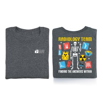Radiology Team The Answers Are Within-2-sided T-shirt from Positive Promotions