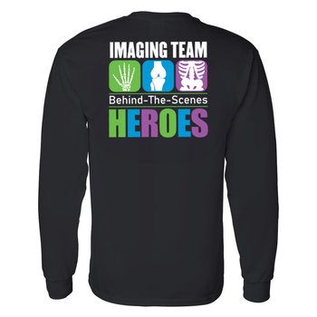 Imaging Team Behind-The-Scenes Heroes-Long Sleeve T-shirt from Positive Promotions