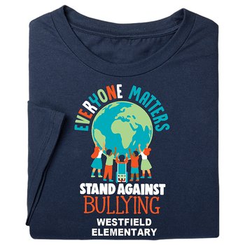 Everyone Matters: Stand Against Bullying Youth Short-Sleeved T-Shirt - Silkscreened Personalization Available from Positive Promotions