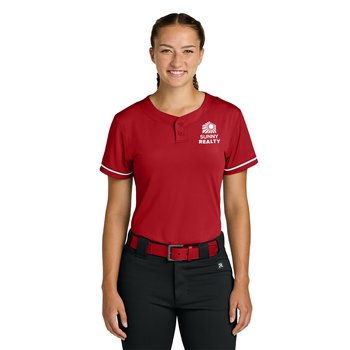 Richardson® Women's Select 2-Button Softball Jersey - Silkscreened Personalization Available from Positive Promotions