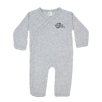 Laughing Giraffe® Luxe Infant Long-Sleeved Kimono Sleep-n-Play Pajamas - Silkscreened Personalization Available from Positive Promotions