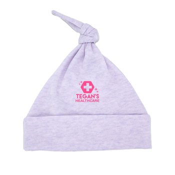 Laughing Giraffe® Luxe Infant Knotted Beanie Hat - Colors - Silkscreened Personalization Available from Positive Promotions