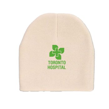 Laughing Giraffe® Fleece Baby Beanie Hat - Silkscreened Personalization Available from Positive Promotions