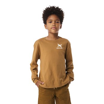 BELLA+CANVAS ® Youth 6-Ounce Heavyweight Long Sleeve Tee - Silkscreened Personalization from Positive Promotions