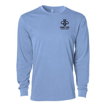 Independent Trading® Unisex Pigment Dye Premium Long-Sleeved T-Shirt - Silkscreened Personalization Available from Positive Promotions