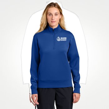 Sport-Tek® Women's Modern Performance Quarter-Zip Pullover - Silkscreened Personalization Available from Positive Promotions