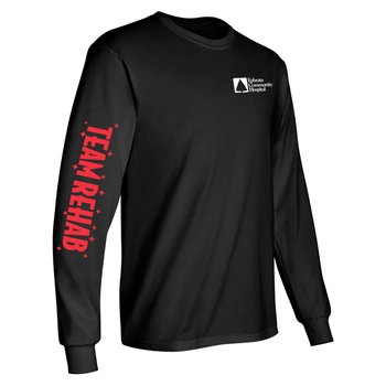 Team Rehab Unisex 2-Location Long-Sleeved T-Shirt - Silkscreened Personalization Available from Positive Promotions