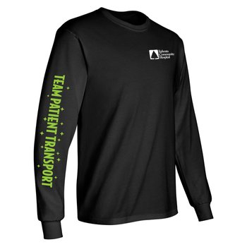 Team Patient Transport Unisex 2-Location Long-Sleeved T-Shirt - Silkscreened Personalization Available from Positive Promotions