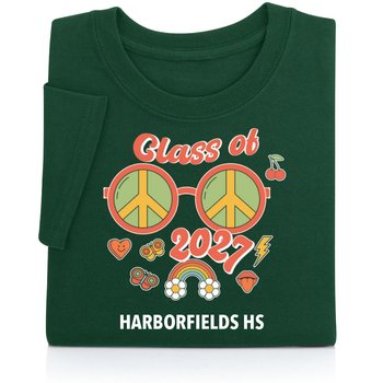 Class of 2027 Hippy Gildan® Adult/Unisex Heavy Cotton T-Shirt: Premium Colors - Silkscreened Personalization Available from Positive Promotions