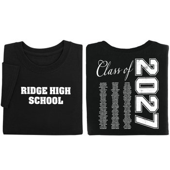 Class of 2027 Graduates List Gildan® Women's Heavy Cotton T-Shirt: Premium Colors - Silkscreened Personalization Available from Positive Promotions